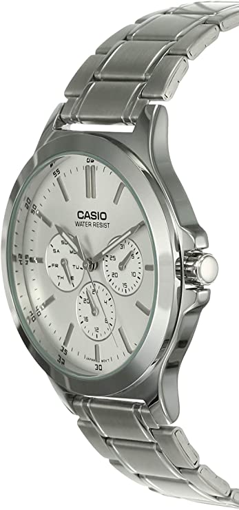 Casio Multi - Dial Stainless Steel Men's Watch MTP - V300D - 7AUDF - Zamana.pk