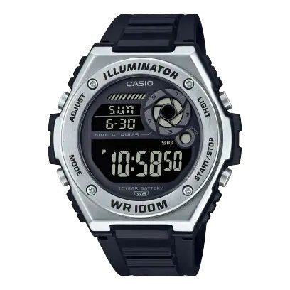 Casio - MWD - 100H - 1B - Stainless Steel Watch For Men - Zamana.pk