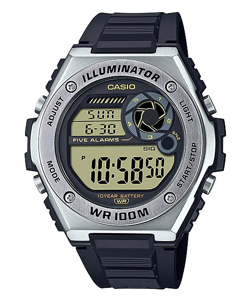 Casio - MWD - 100H - 9A - Stainless Steel Watch For Men - Zamana.pk Main image