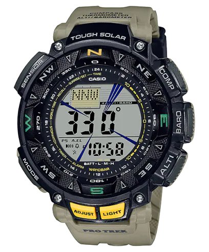 Casio - PRG - 240 - 5D - Triple Sensor Pro Trek Watch - Zamana.pk Main image
