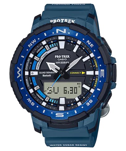 Casio - PRT - B70 - 2D - Resin Blue Analog Pro Trek Watch - Zamana.pk Main image