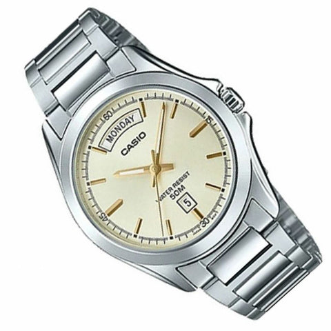 Casio Quartz Male Watch MTP - 1370D - 9A Triple - Fold Clasp - Zamana.pk