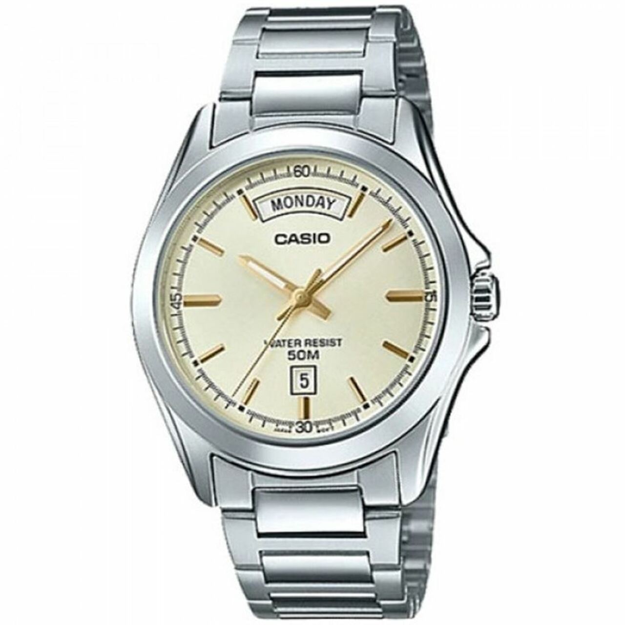Casio Quartz Male Watch MTP - 1370D - 9A Triple - Fold Clasp - Zamana.pk
