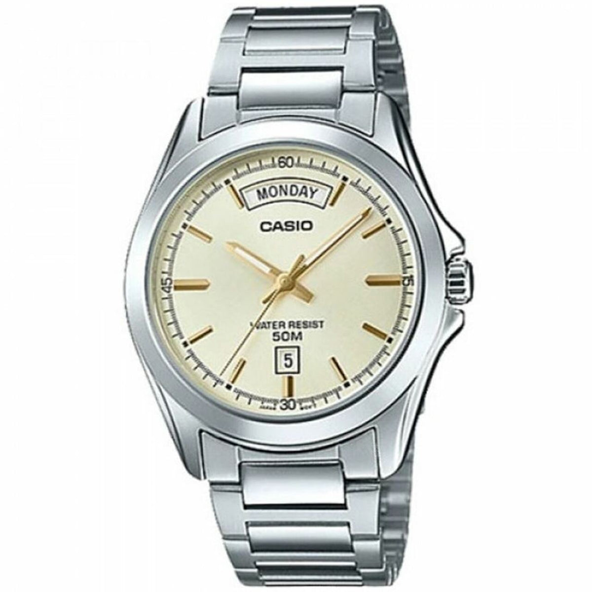 Casio Quartz Male Watch MTP - 1370D - 9A Triple - Fold Clasp - Zamana.pk
