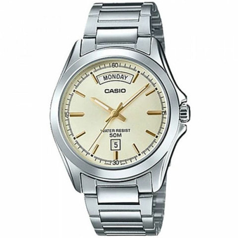 Casio Quartz Male Watch MTP - 1370D - 9A Triple - Fold Clasp - Zamana.pk