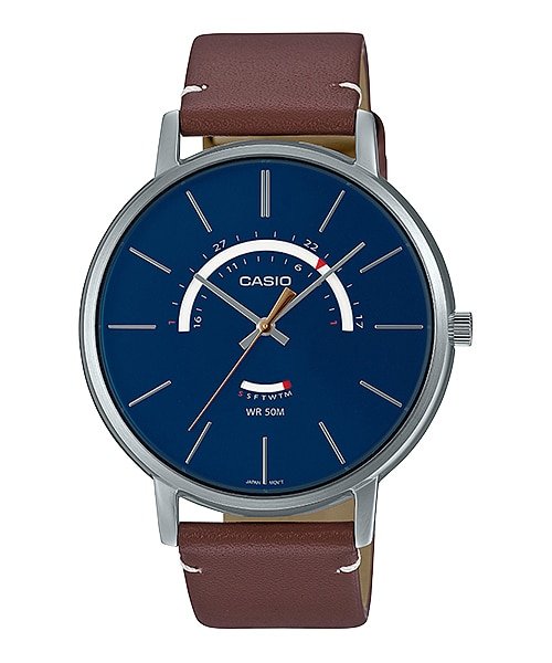 Casio Quartz MTP - B105L - 2AVDF Male Leather Watch - Zamana.pk Main image