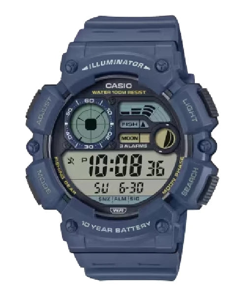 Casio General Men's WS-1500H-2A Digital Watch with blue strap and 200-meter water resistance Main image