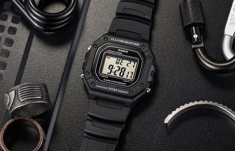 Casio - W - 218H - 1A - Stainless Steel Watch For Men - Zamana.pk