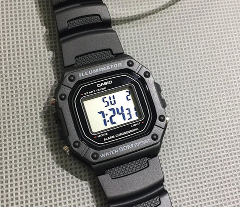 Casio - W - 218H - 1A - Stainless Steel Watch For Men - Zamana.pk
