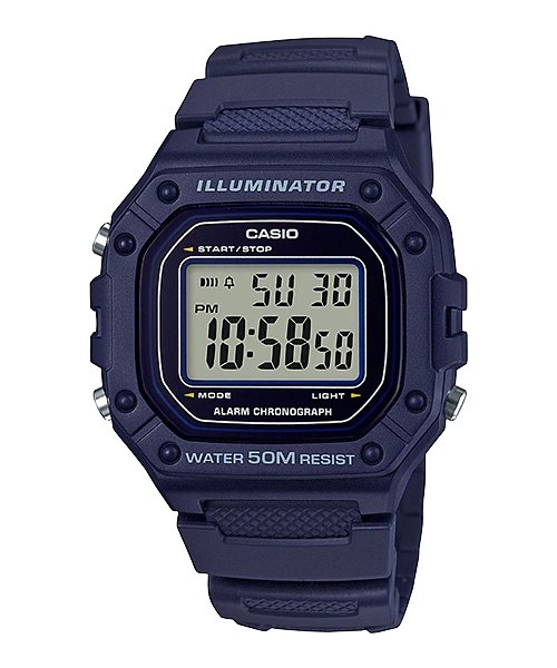 Casio - W - 218H - 2A - Stainless Steel Watch For Men - Zamana.pk Main image