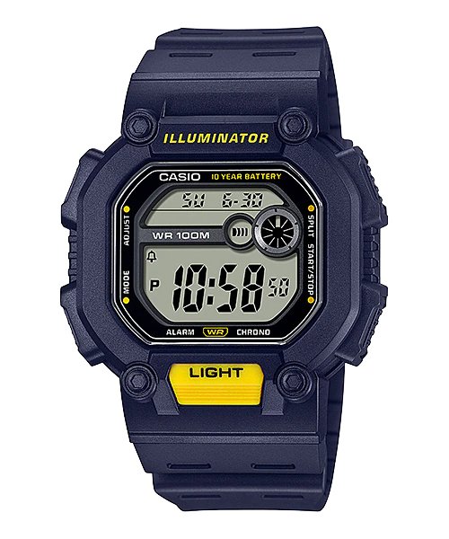 Casio - W - 737H - 2A - Stainless Steel Watch For Men - Zamana.pk Main image