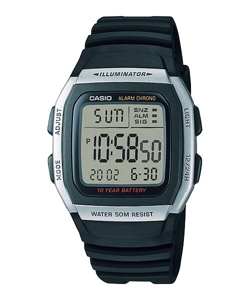 Casio W-96H-1AV Black Band Sport Men's Watch Secondary image