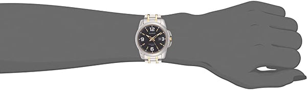 Casio Women's LTP - 1314SG - 1AV Silver Stainless - Steel Quartz Watch with Black Dial - Zamana.pk