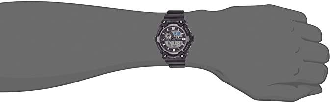 Casio Youth - Combination Analog - Digital Black Dial Men's Watch - AEQ - 200W - 1AVDF - Zamana.pk