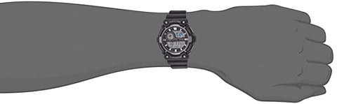 Casio Youth - Combination Analog - Digital Black Dial Men's Watch - AEQ - 200W - 1AVDF - Zamana.pk