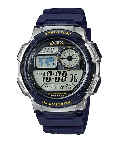 Casio Youth Digital Grey Dial Men's Watch - AE - 1000W - 2AVDF - Zamana.pk