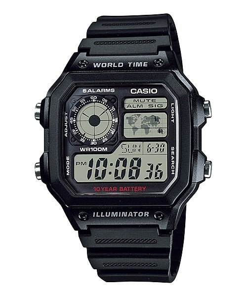 Casio Youth Grey Dial Men's Watch - AE - 1200WH - 1AVDF (D097) - Zamana.pk Main image