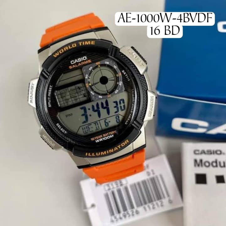 Casio Youth Mens Digital Grey Casual Quartz Casio AE - 1000W - 4BVDF - Zamana.pk