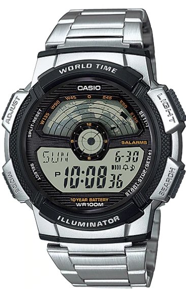 Casio Youth Multi - Color Dial Digital Men's Watch - AE - 1100WD - 1AVDF - Zamana.pk