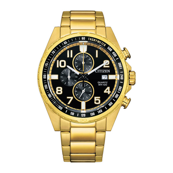 Citizen - AN3652 - 55E - Quartz Chronograph Stainless Steel Watch For Men - Zamana.pk