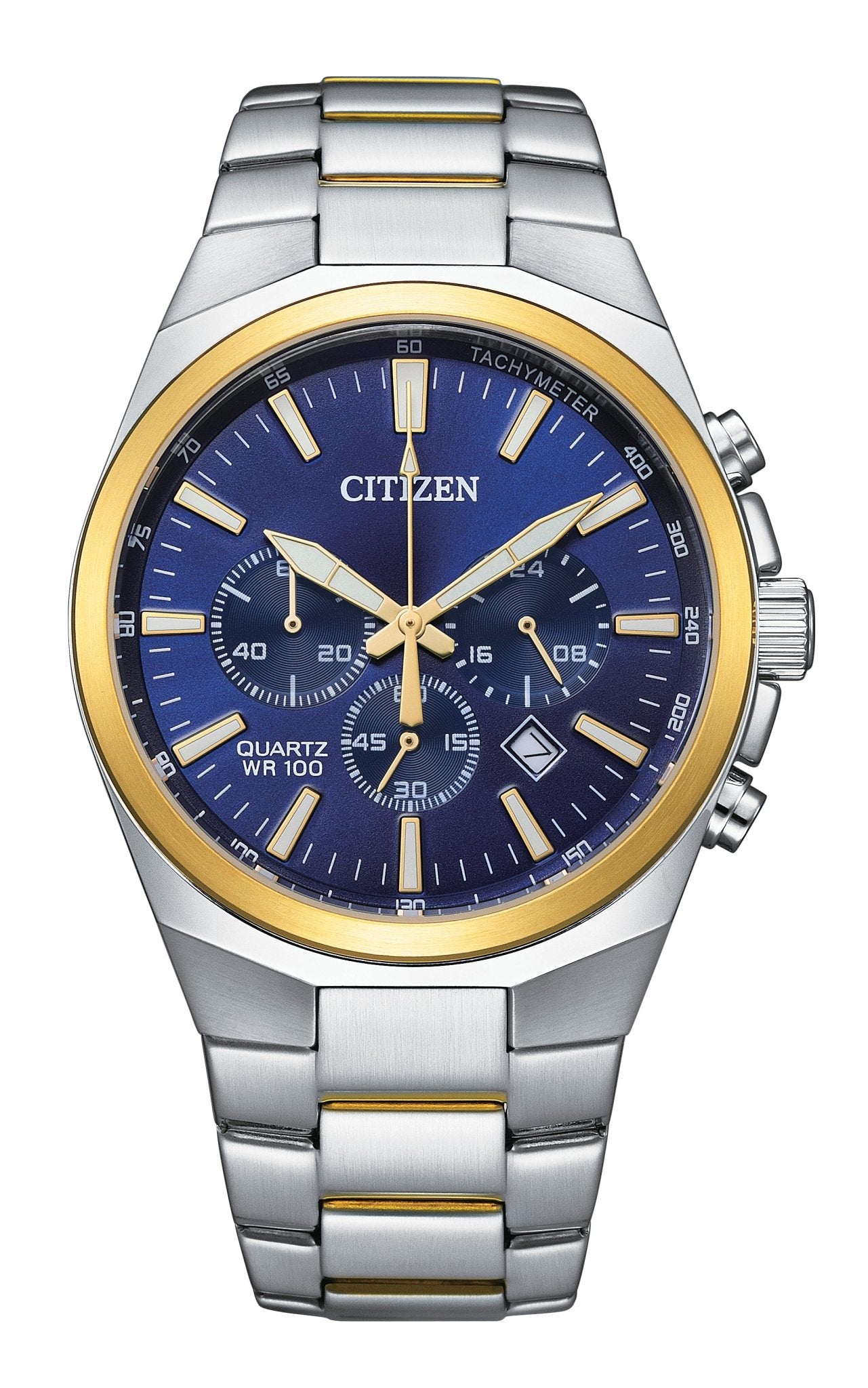 Citizen - AN8176 - 52L - Quartz Chrongraph Stainless Steel Watch For Men - Zamana.pk Main image