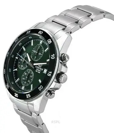 Casio Edifice EFR-526D-3A green dial stainless steel men's watch