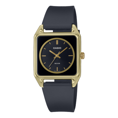 Casio Classic Men's MTP-B170-1E watch featuring a black dial with silver-tone hands and markers, a stainless steel case, and a black leather strap, ideal for everyday wear. Main image