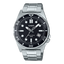 Casio MTD-135D-1AV men’s stainless steel watch black dial