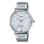 Casio MTP-VT01DM-7A minimalist watch featuring a silver dial and stainless steel mesh bracelet.
