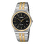 Casio MTP-B145SG-1A men’s two-tone stainless steel analog wrist watch with black dial