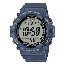 Casio AE-1500WH-2AVDF blue digital sports watch with large LCD display and resin strap Main image