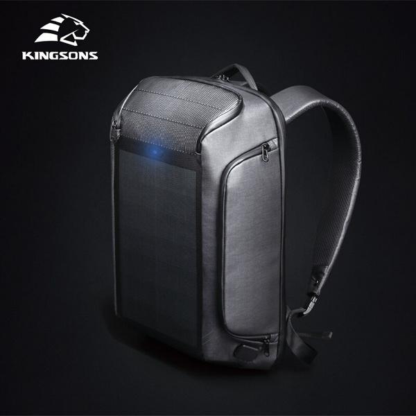 Kingsons Beam Backpack - The Most Advanced Solar Power Backpack - Waterproof, Anti - Theft Laptop Bag - Zamana.pk