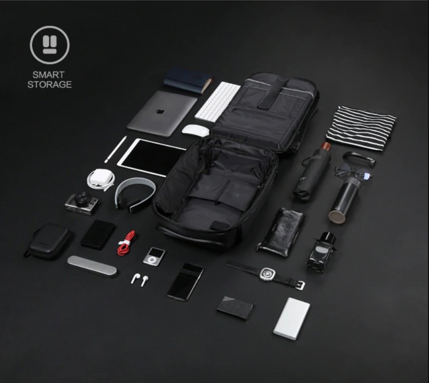 Kingsons Beam Backpack - The Most Advanced Solar Power Backpack - Waterproof, Anti - Theft Laptop Bag - Zamana.pk