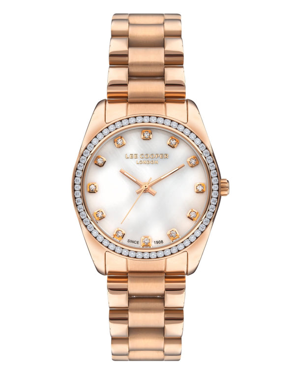 Lee Cooper LC07478.420 Women's Super Metal Rose Gold Watch - Zamana.pk