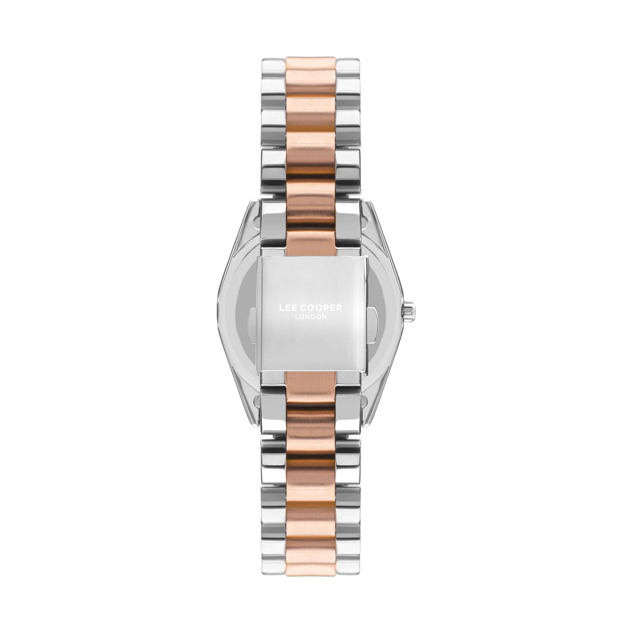 Lee Cooper LC07478.540 Women's Super Metal Silver/Rose Gold Watch - Zamana.pk