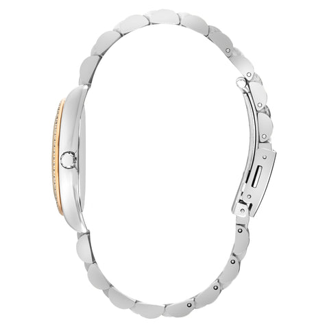 Lee Cooper LC07478.540 Women's Super Metal Silver/Rose Gold Watch - Zamana.pk