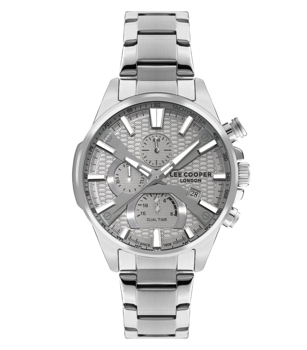 Lee Cooper LC07801.330 Men's Super Metal Silver Multifunction Watch - Zamana.pk