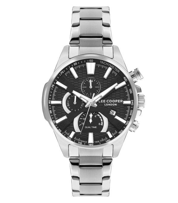 Lee Cooper LC07801.360 Men's Super Metal Silver Multifunction Watch - Zamana.pk
