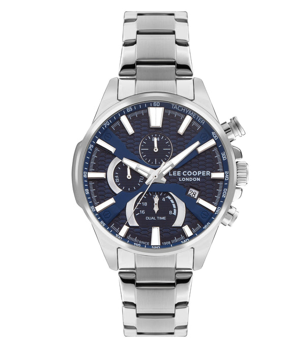 Lee Cooper LC07801.390 Men's Super Metal Silver Multifunction Watch - Zamana.pk