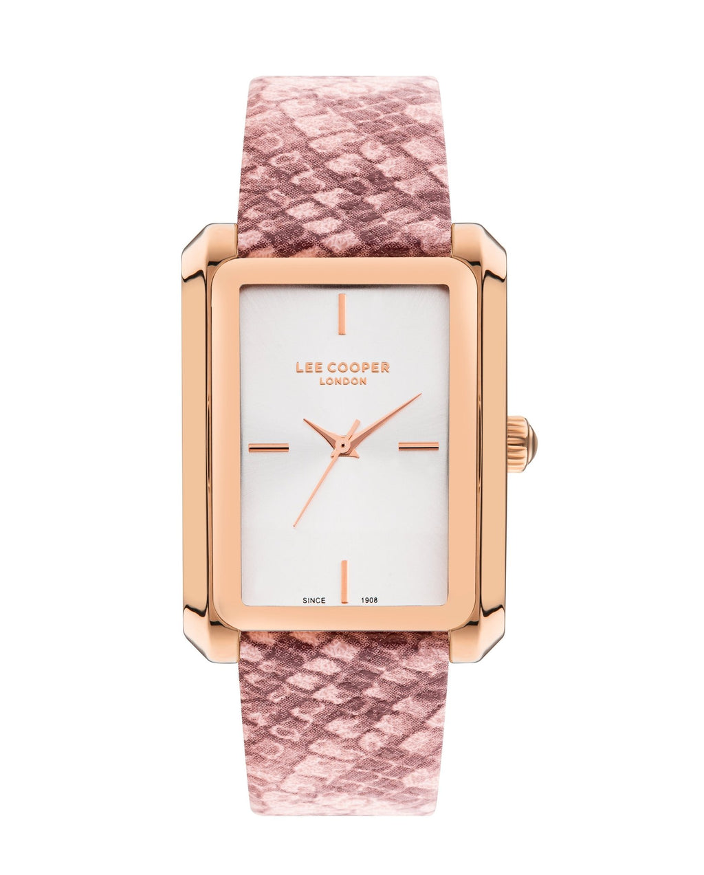 Lee Cooper LC07803.438 Women's Super Metal Rose Gold Leather Watch - Zamana.pk