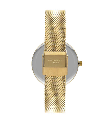 Lee Cooper LC07806.120 Women's Super Metal Gold Mesh Watch - Zamana.pk