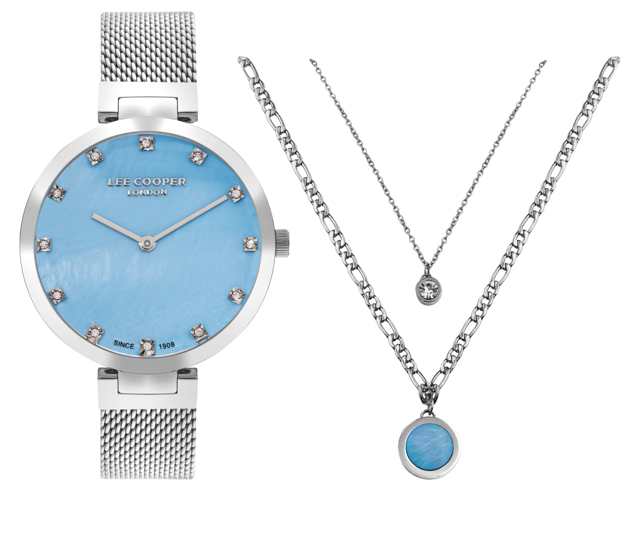 Lee Cooper LC07806.390 Women's Super Metal Silver Mesh Watch - Zamana.pk Main image