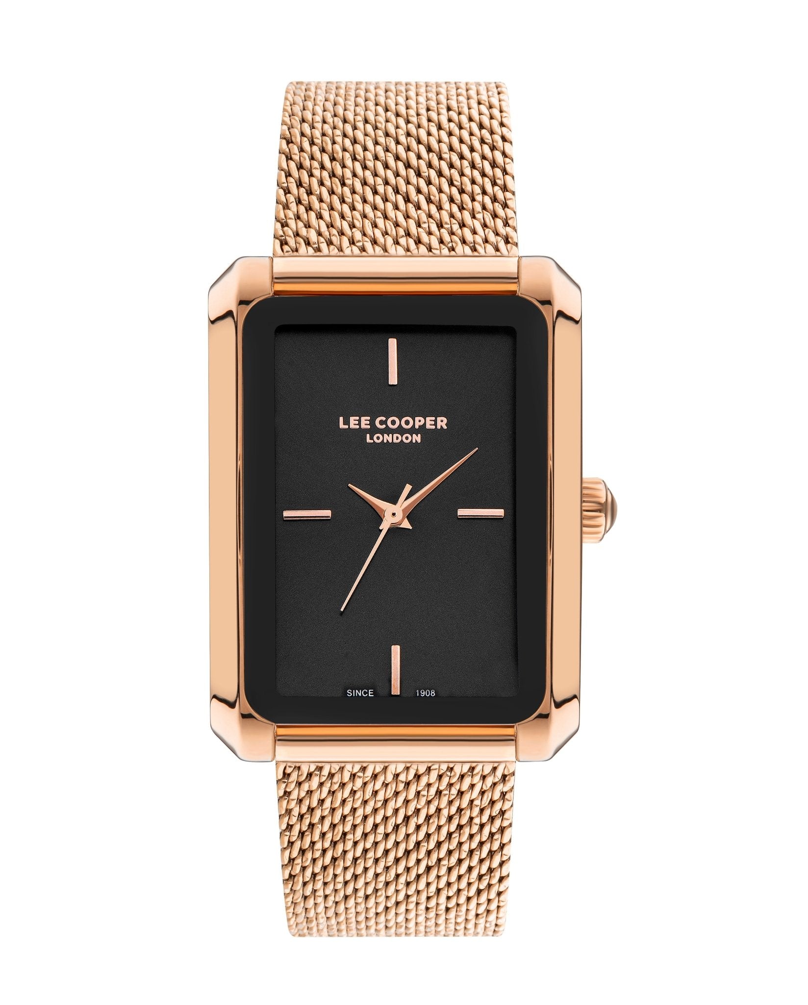 Lee Cooper LC07809.450 Women's Super Metal Rose Gold Mesh Watch - Zamana.pk Main image