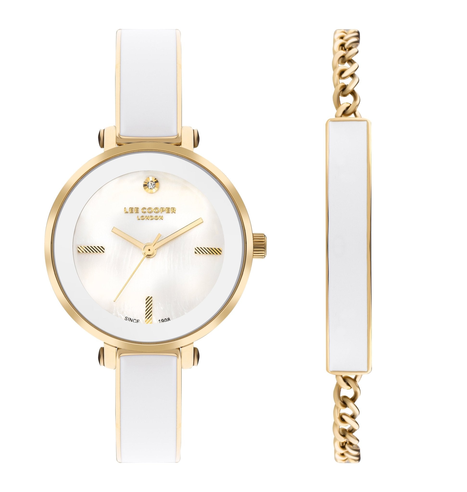 Lee Cooper LC07813.120 Women's Super Metal Gold Watch - Zamana.pk Main image