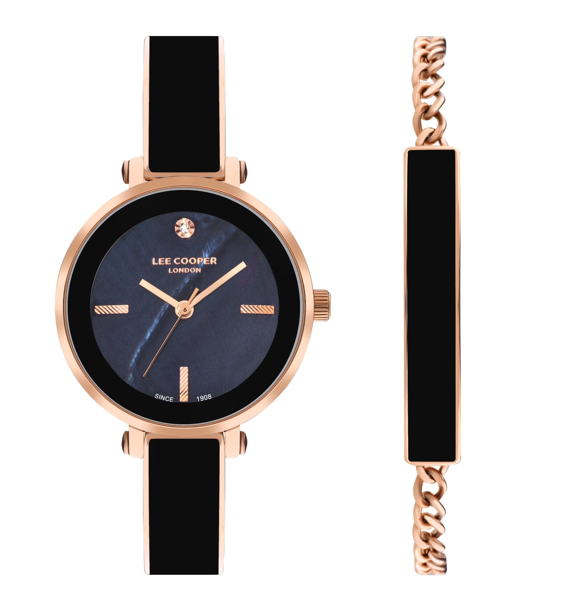 Lee Cooper LC07813.450 Women's Super Metal Rose Gold Watch - Zamana.pk Main image