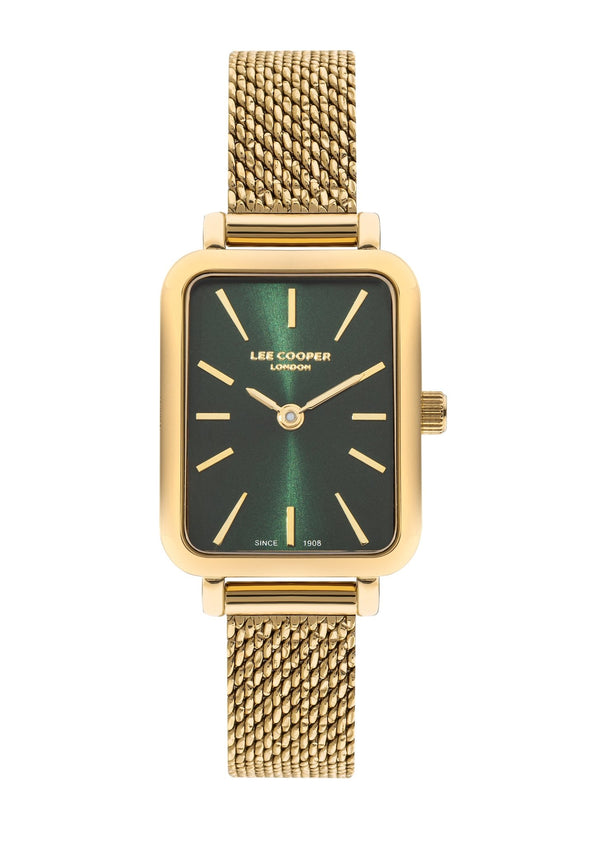 Lee Cooper LC07815.170 Women's Super Metal Gold Mesh Watch - Zamana.pk