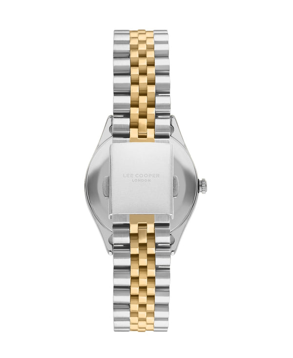 Lee Cooper LC07818.220 Women's Super Metal Silver/Gold Watch - Zamana.pk