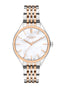 Lee Cooper LC07821.520 Women's Super Metal Silver/Rose Gold Watch - Zamana.pk