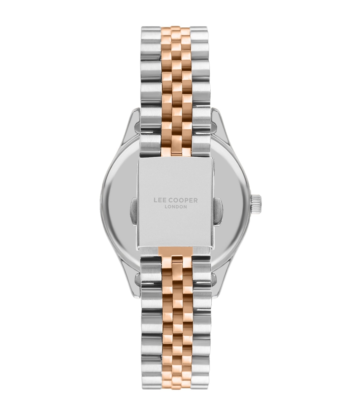 Lee Cooper LC07824.520 Women's Super Metal Silver/Rose Gold Watch - Zamana.pk