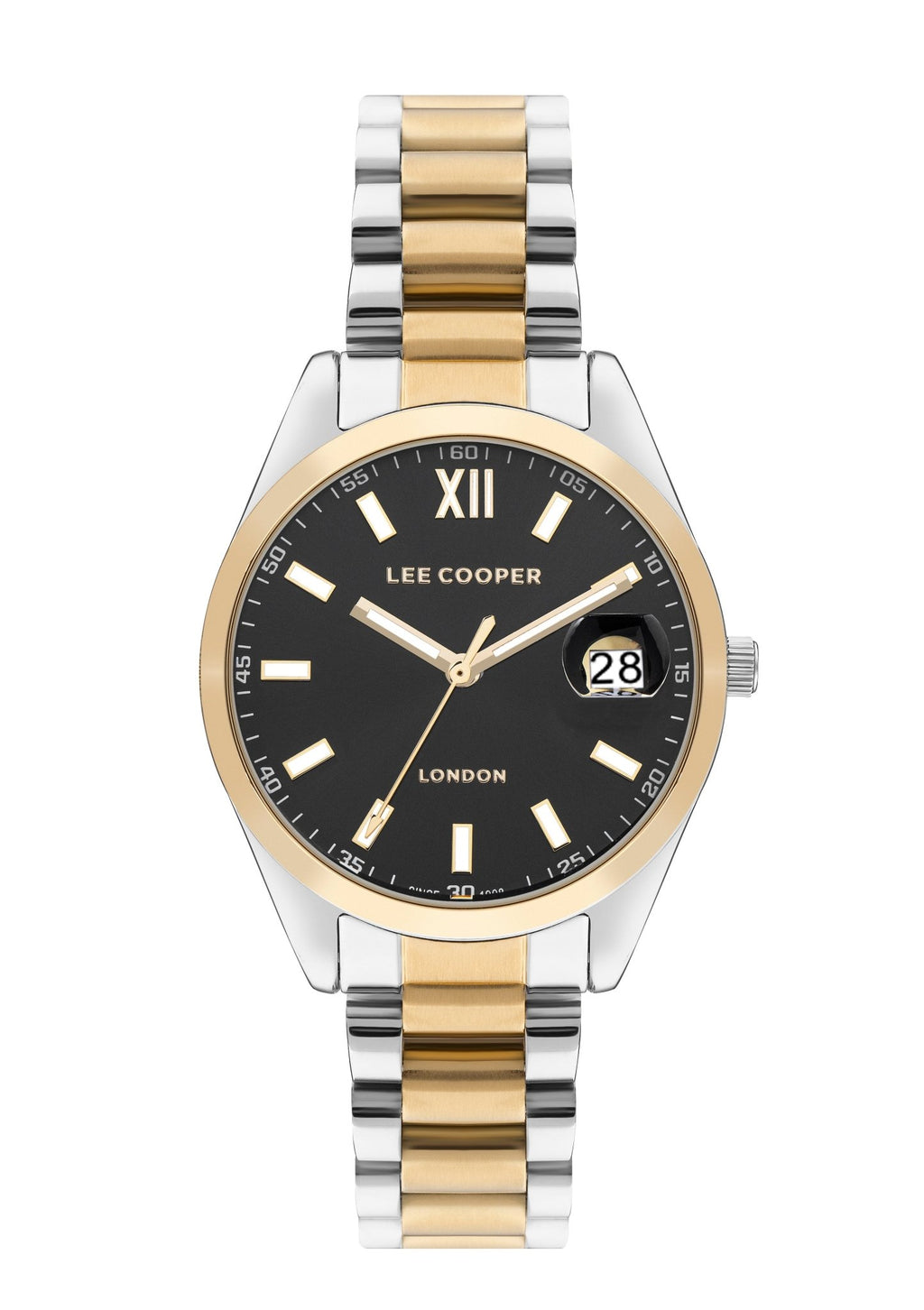 Lee Cooper LC07827.250 Women's Super Metal Silver/Gold Watch - Zamana.pk